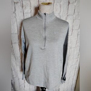 Nike Light Gray Quarter-Zip Top